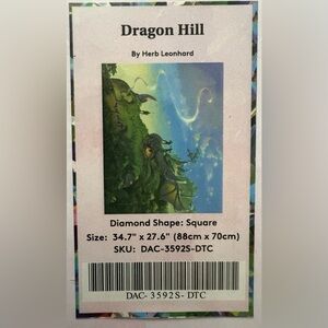 Diamond Art Club Dragon Hill by Herb Leonhard Diamond Painting